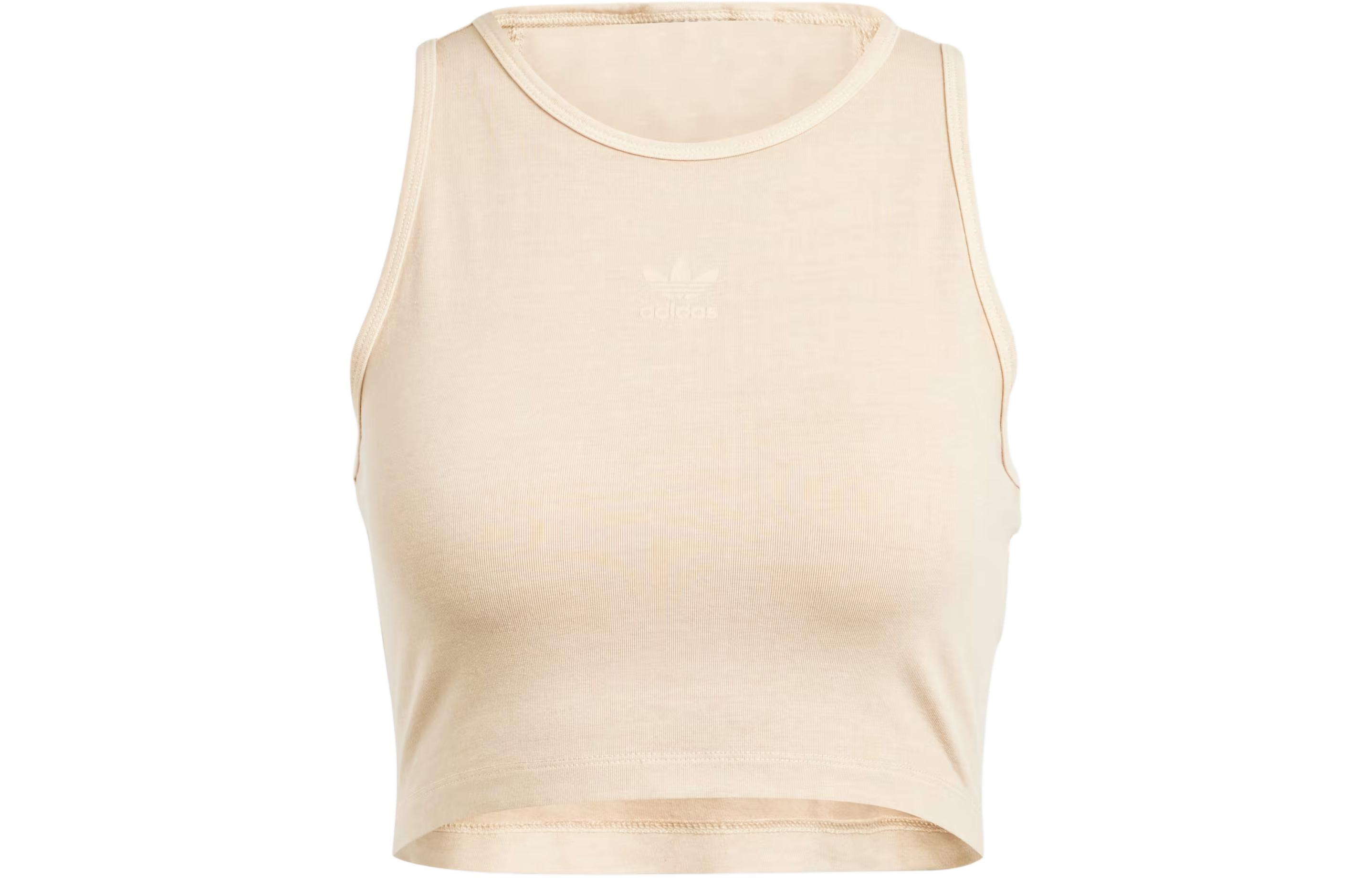 Основной топ Enchanted Beige Adidas Originals, бежевый — фото 3