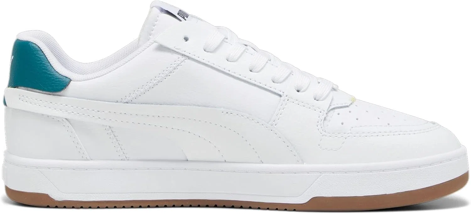 Баскетбольные кроссовки PUMA Caven 2.0 VTG унисекс для взрослых, White Malachite Black Yellow — фото 4