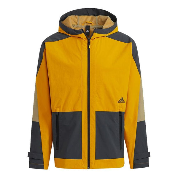 

Куртка adidas Th Wv Block Jkt Colorblock Hooded Jacket Gold Color, мультиколор