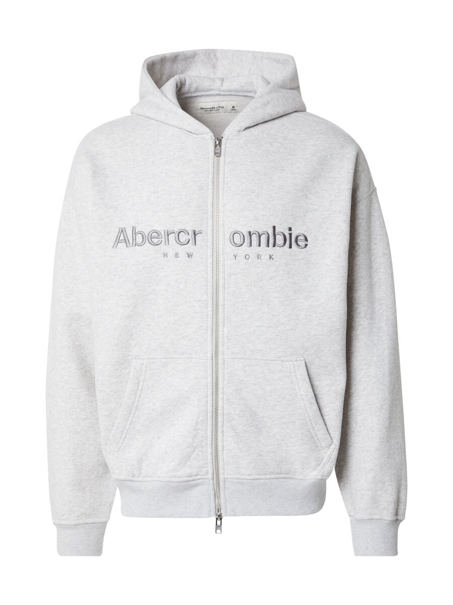 

Толстовка с капюшоном на молнии Abercrombie & Fitch, цвет Grey/Light grey