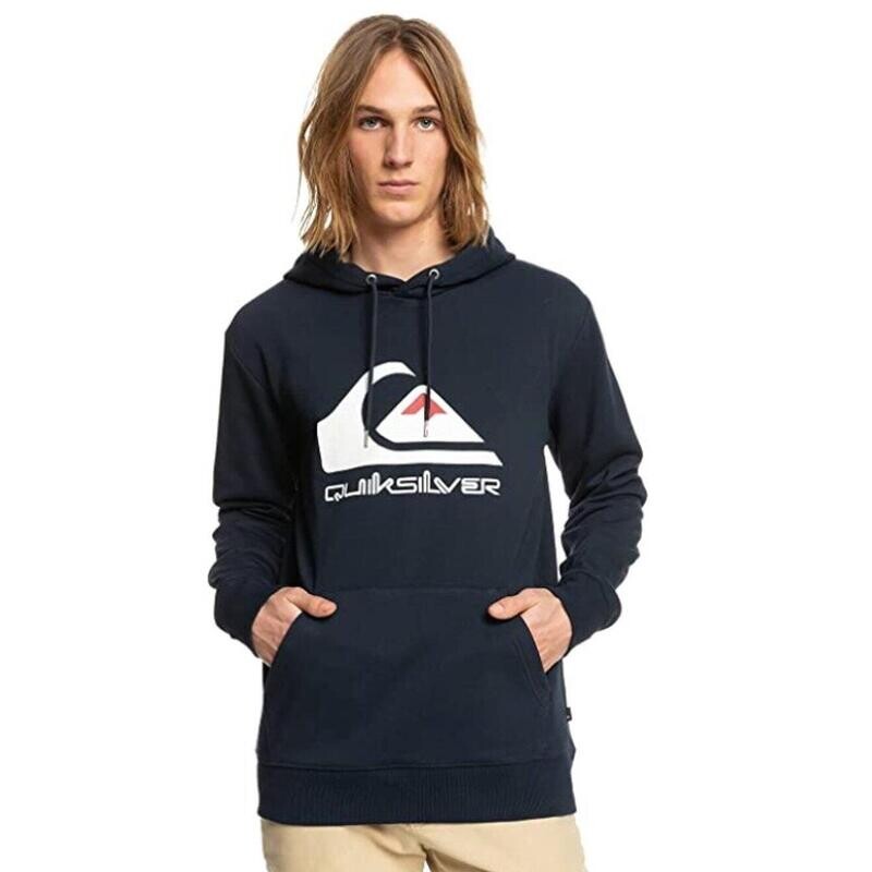 

Толстовка Quiksilver Big Logo темно-синяя, цвет weiss
