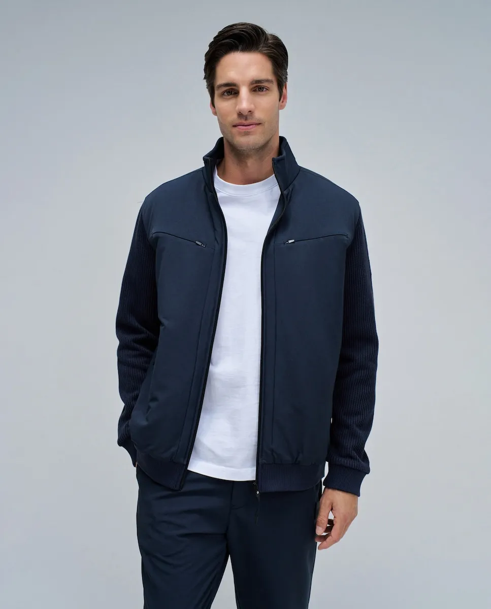 

Мужская стеганая куртка из смеси материалов Salsa Jeans, синий