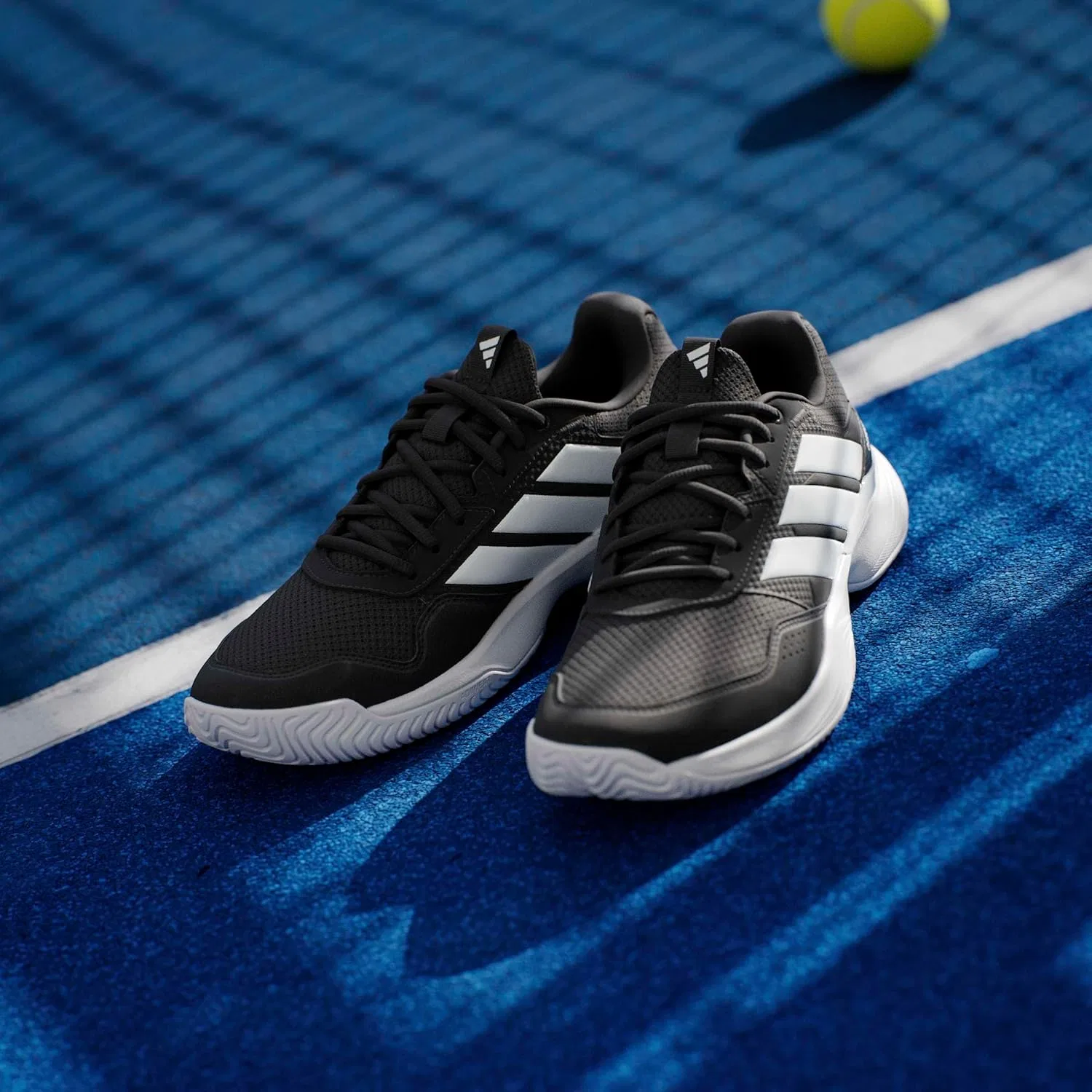 Кроссовки теннисные adidas, Black/White — фото 3