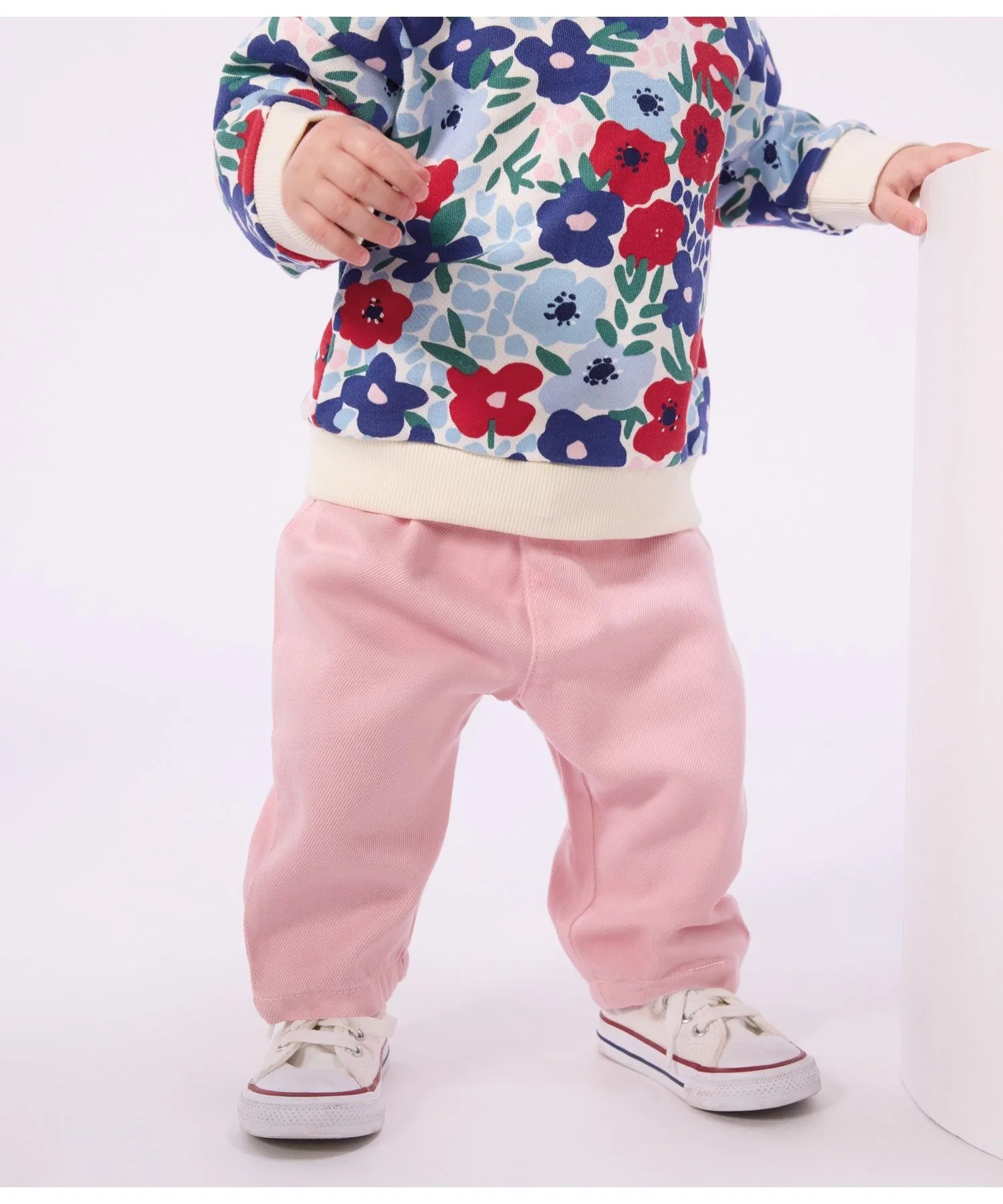 Детские брюки PETIT BATEAU из саржевой ткани — фото 4