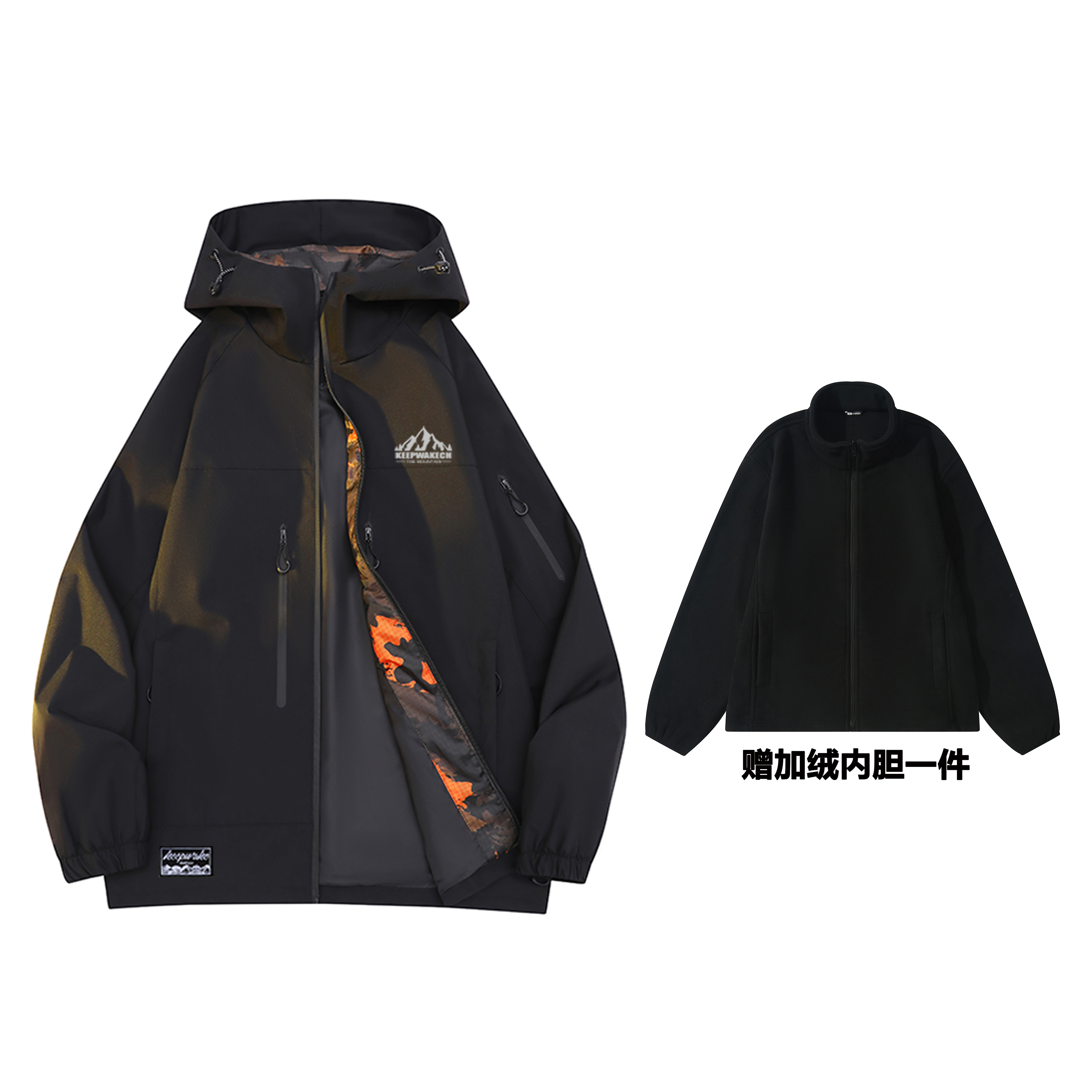 

KW Куртка Unisex, Black (Style 088 Comes with Fleece-Lined Liner)