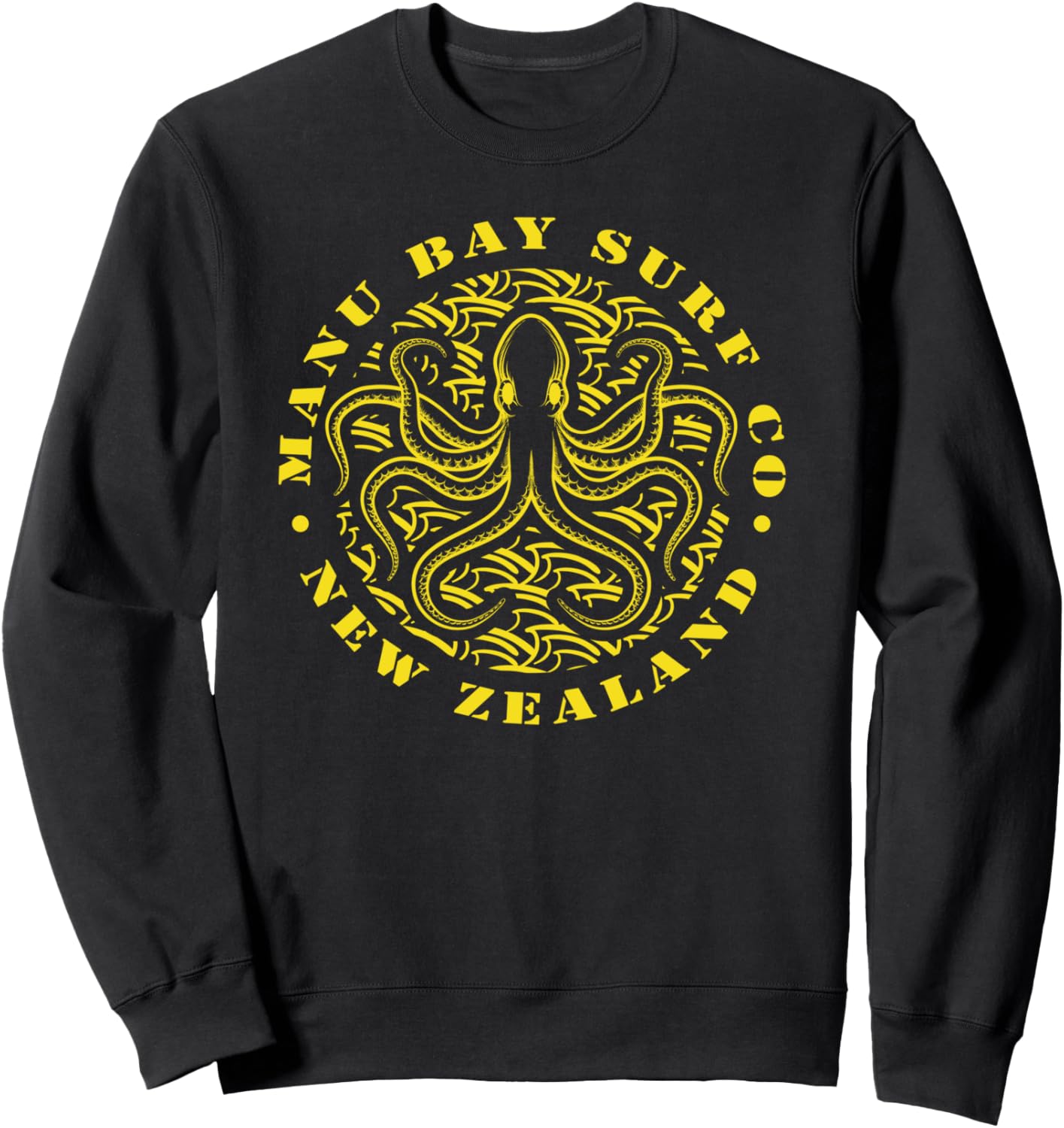 

Толстовка с золотым логотипом Manu Bay Surf Company New Zealand Octopus Surfer