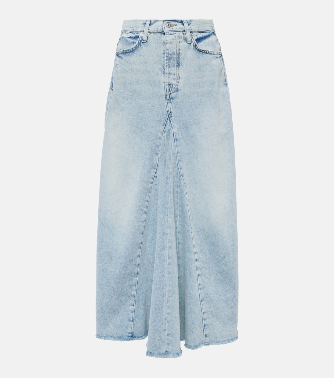 

Юбка макси из денима с высокой талией 7 For All Mankind, Pricila