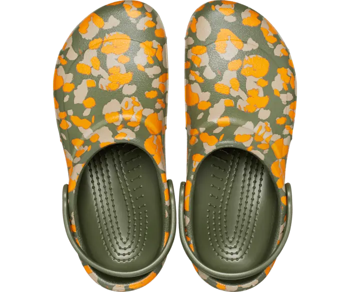 Сабо для работы с графикой Bistro Crocs женские, цвет Army Green / Multi — фото 3