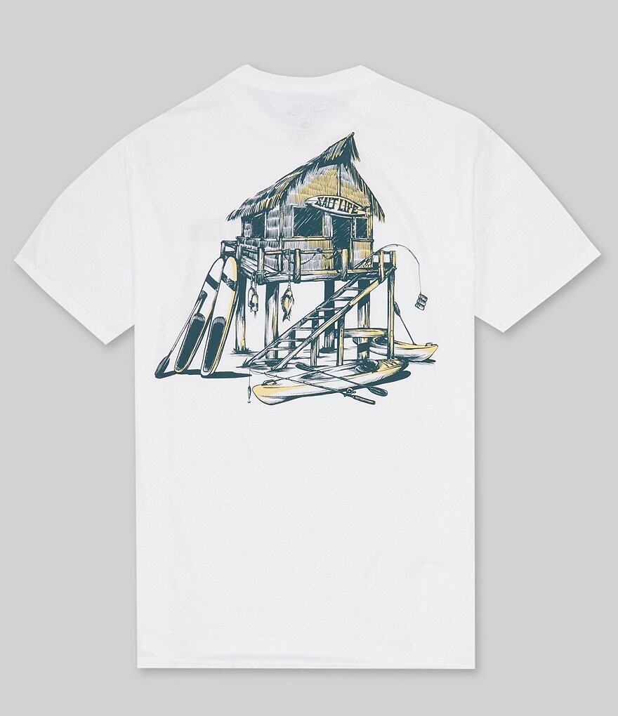 

Футболка Salty Hideaway с короткими рукавами Salt Life, белый