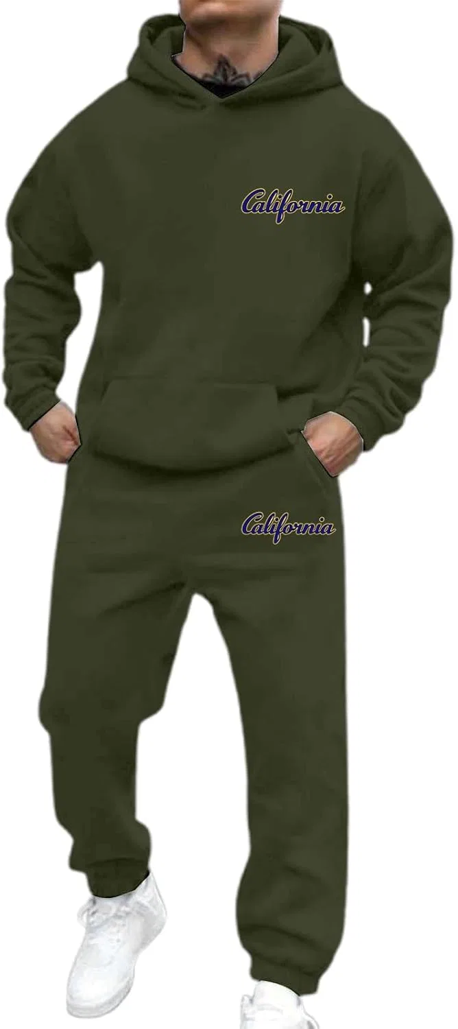 Спортивный костюм из 2 предметов Vintage California, оливковый
