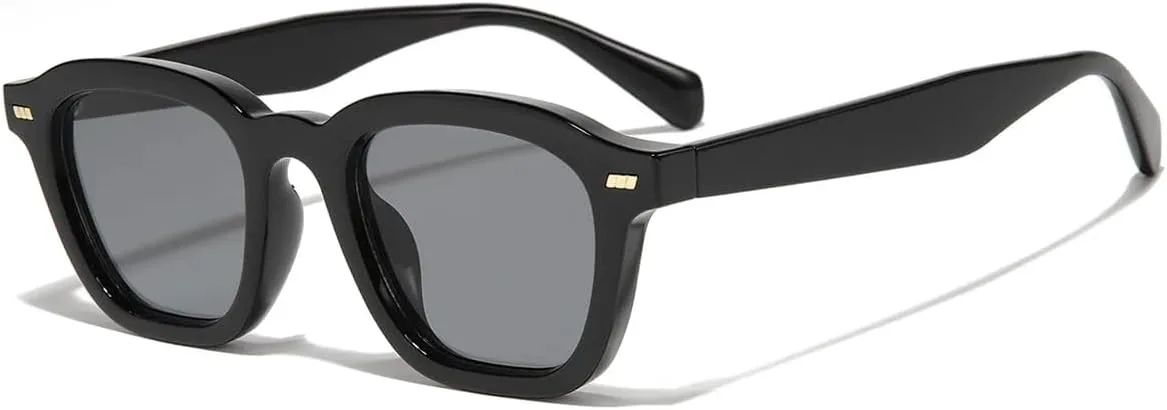 

Солнцезащитные очки для мужчин и женщин - защита UV400 - градиентные линзы с цветными заклепками для занятий спортом на открытом воздухе и вождения DSVIGF, Black