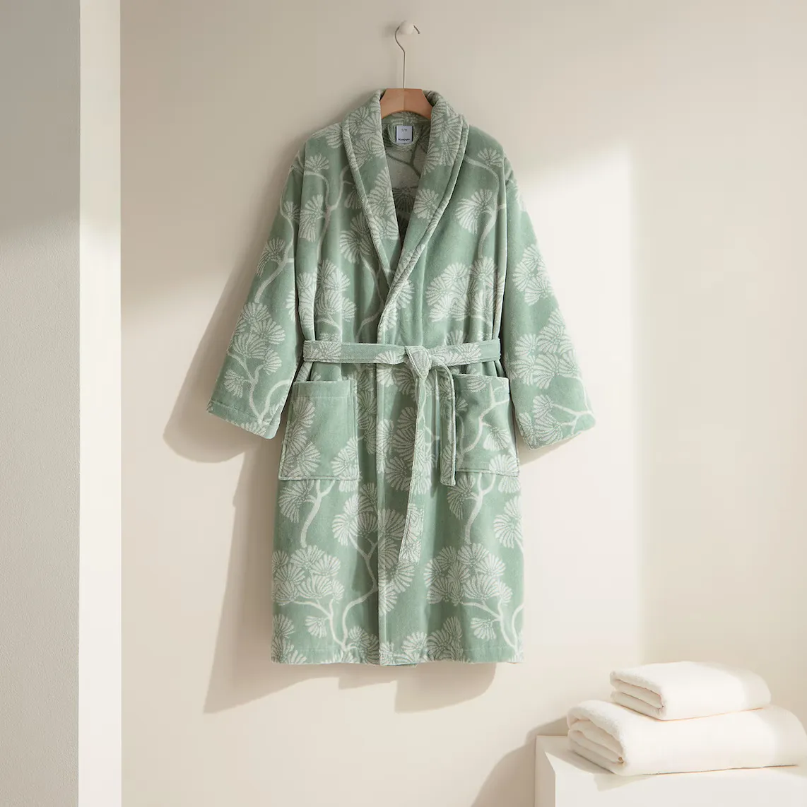 

Хлопковый халат 350 гр/м2 Harmony J El Corte Inglés, зеленый