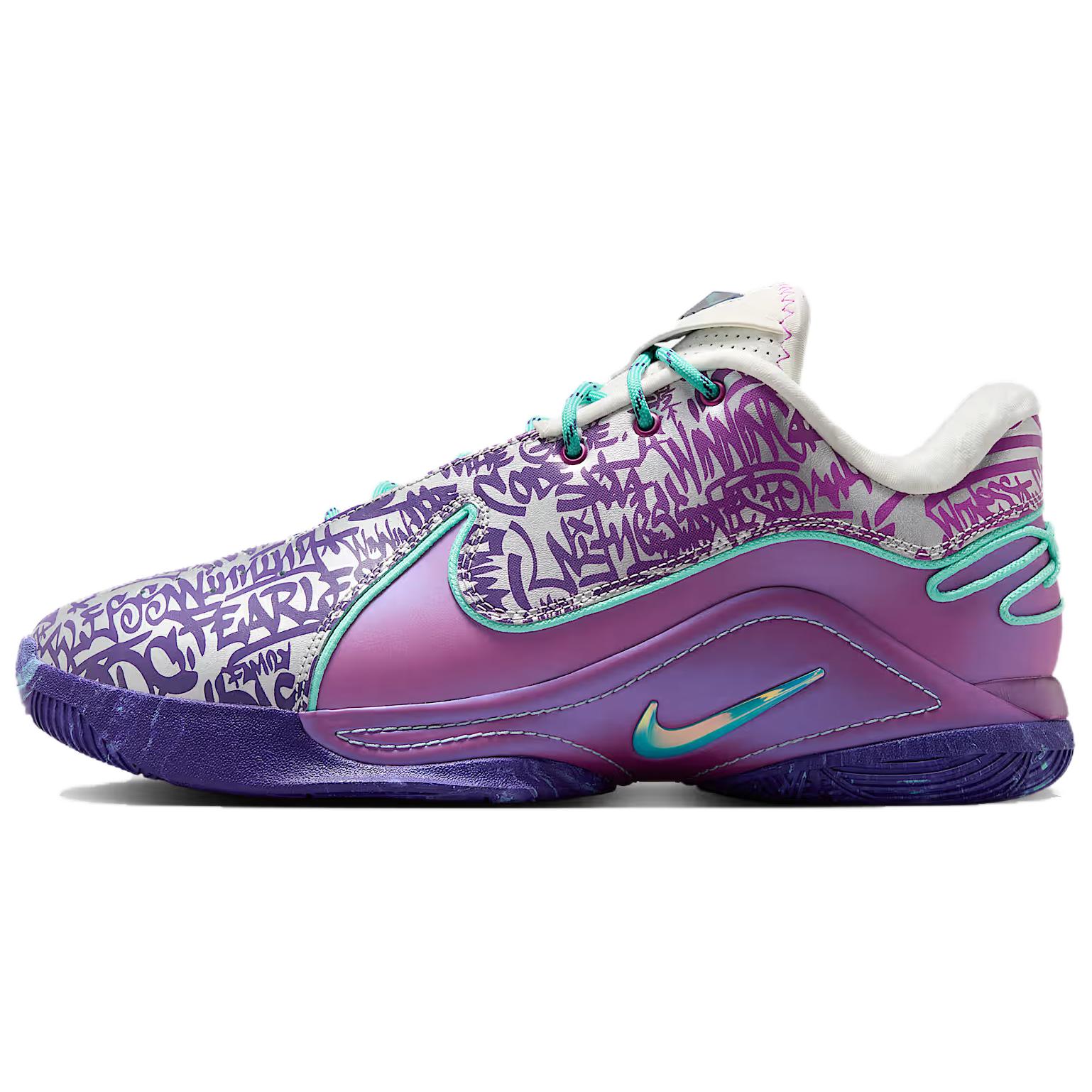 

Nike Кроссовки баскетбольные LeBron 22 Support Unisex Purple White Green Asian Version