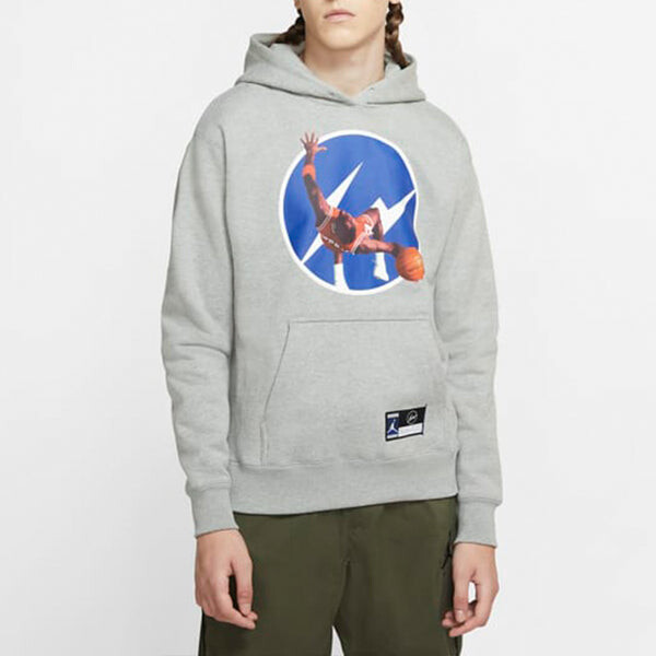 Толстовка Air Jordan x Fragment Design FW Sweatshirts Men Grey, серый — фото 2