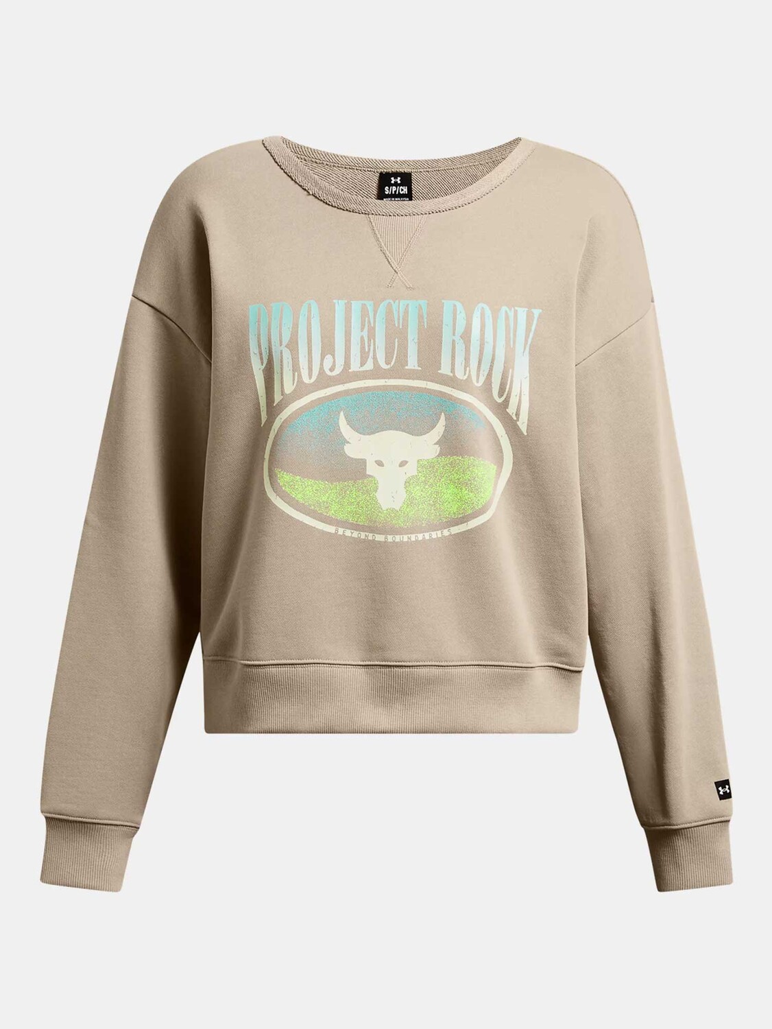 

Блуза Under Armour Pjt Rck HW Terry LS Q1, бежевый