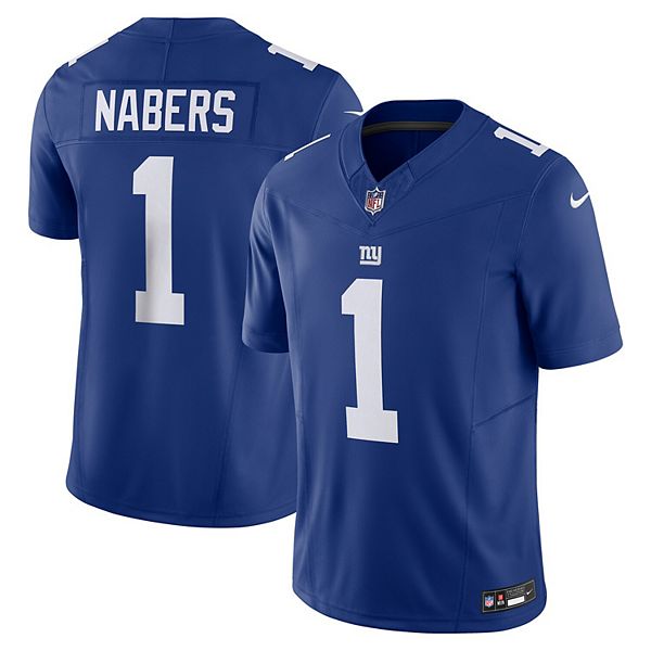Мужская майка Malik Nabers Royal New York Giants Vapor FUSE Limited Nike — фото 2