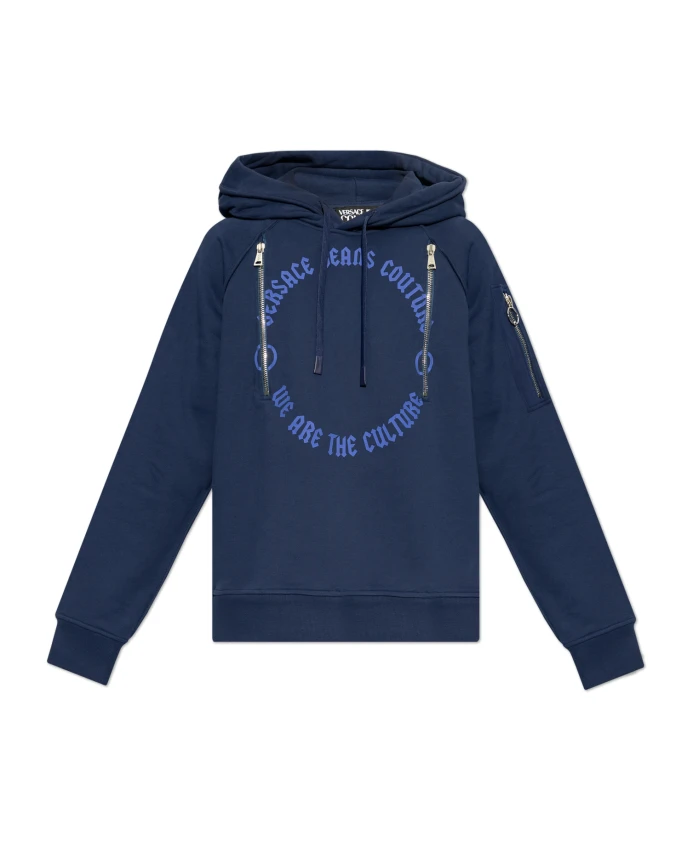 

Толстовка с карманами на молнии Versace Jeans Couture, синий