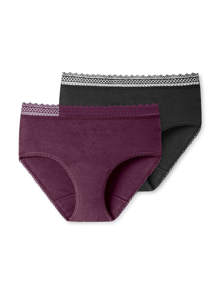 

Трусы Schiesser Perioden Panty Secret Care, цвет schwarz/pflaume