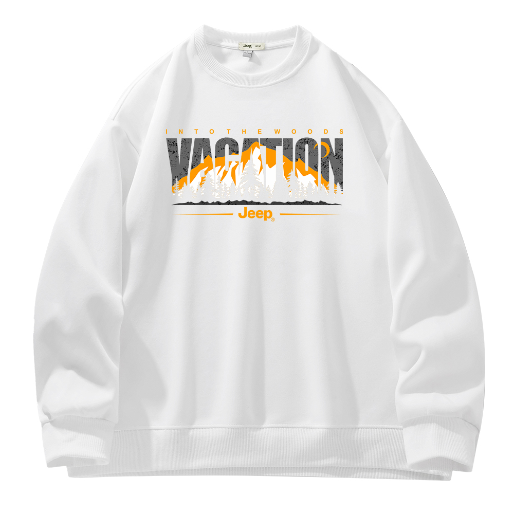 

Свитшот Unisex Crew Neck Moderate Jeep, p75gmkj046 белый fleece-lined