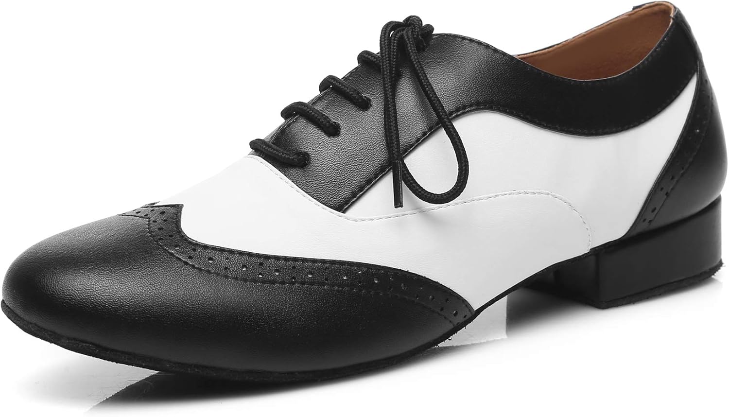 

Танцевальные туфли MSMAX Jazz для девочек, костюмные сапоги из ПУ для мальчиков Minishion, белый/черный