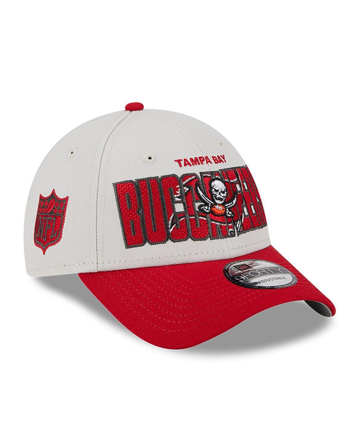 

Мужская регулируемая кепка Stone, Red Tampa Bay Buccaneers 2023 NFL Draft 9FORTY New Era