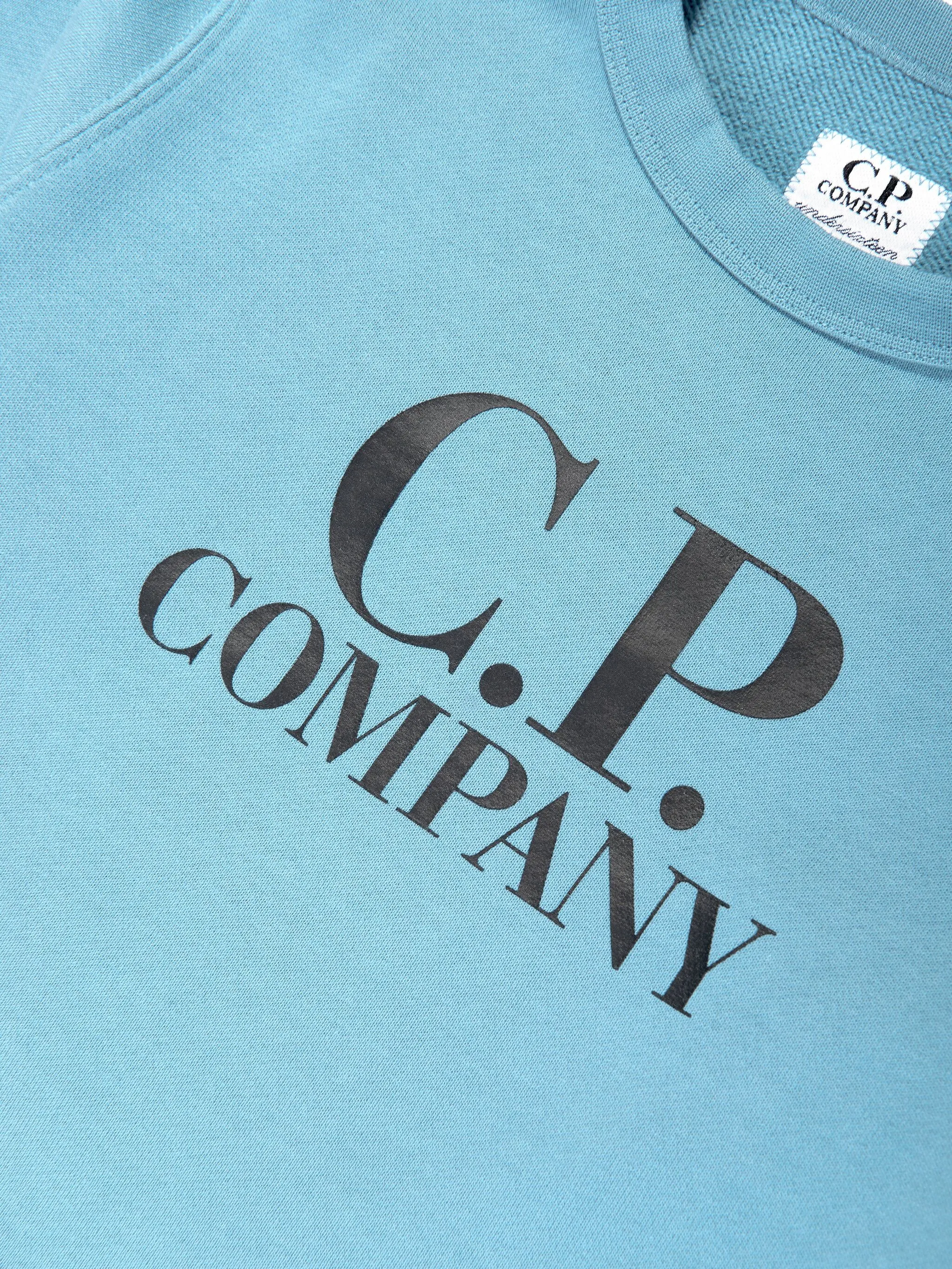 Толстовка с карманом и логотипом C.P. Company Kids, синий — фото 4