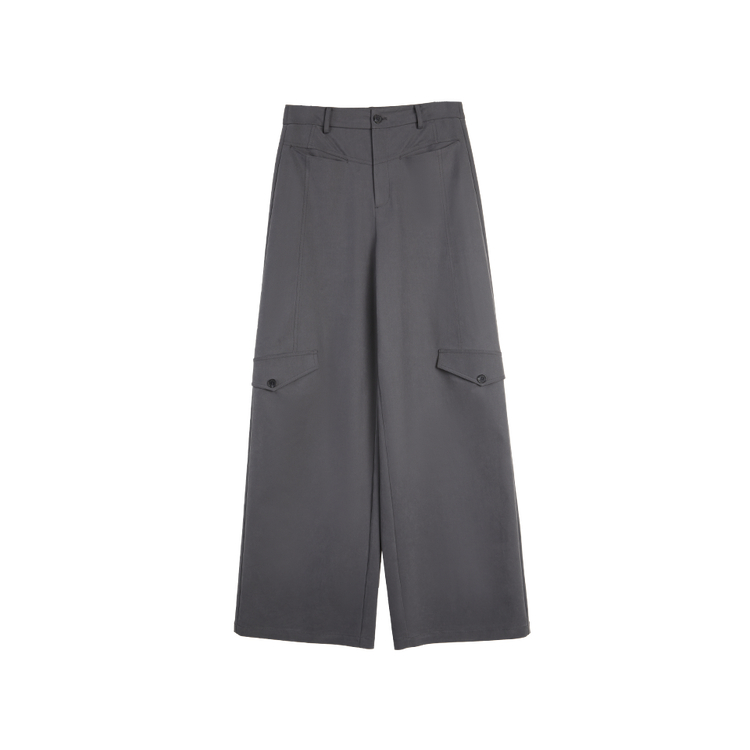 

ELLE Повседневные брюки Women's Medium Gray Moderate Wide Leg