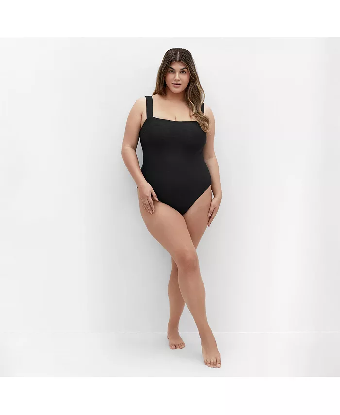 

Купальник Plus Size Maui 1 Piece CITY CHIC, черный