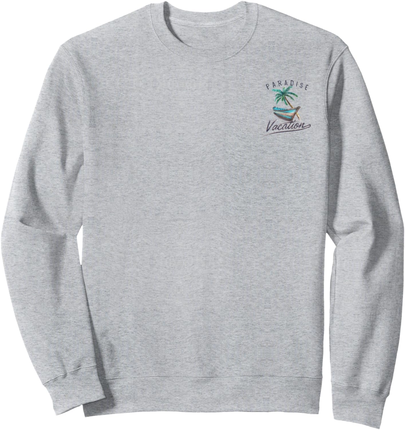 

Толстовка с карманом в тропическом стиле «Райский отдых на природе» Trendy Apparel, серый