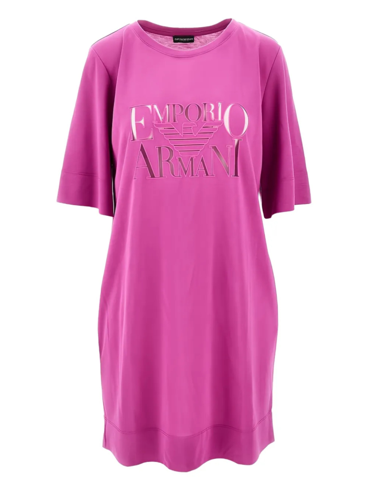 

Мини-платье с логотипом Emporio Armani, розовый