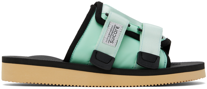 

Зеленые и черные сандалии KAW-Cab SUICOKE