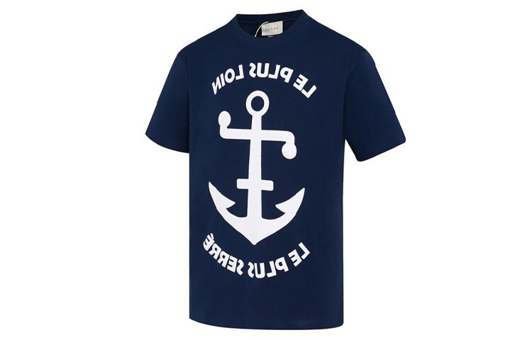 

Футболка мужская, цвет морской волны Gucci, цвет Sea Blue