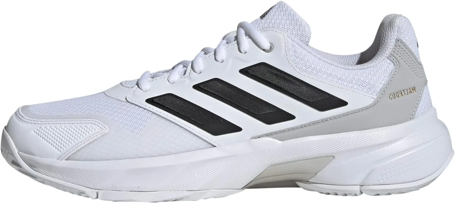 Мужские теннисные кроссовки Courtjam Control 3 adidas, белый