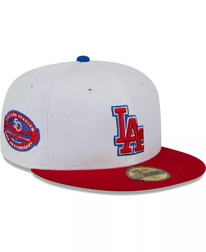 

Мужская белая, красная приталенная шляпа Los Angeles Dodgers Undervisor 59FIFTY New Era