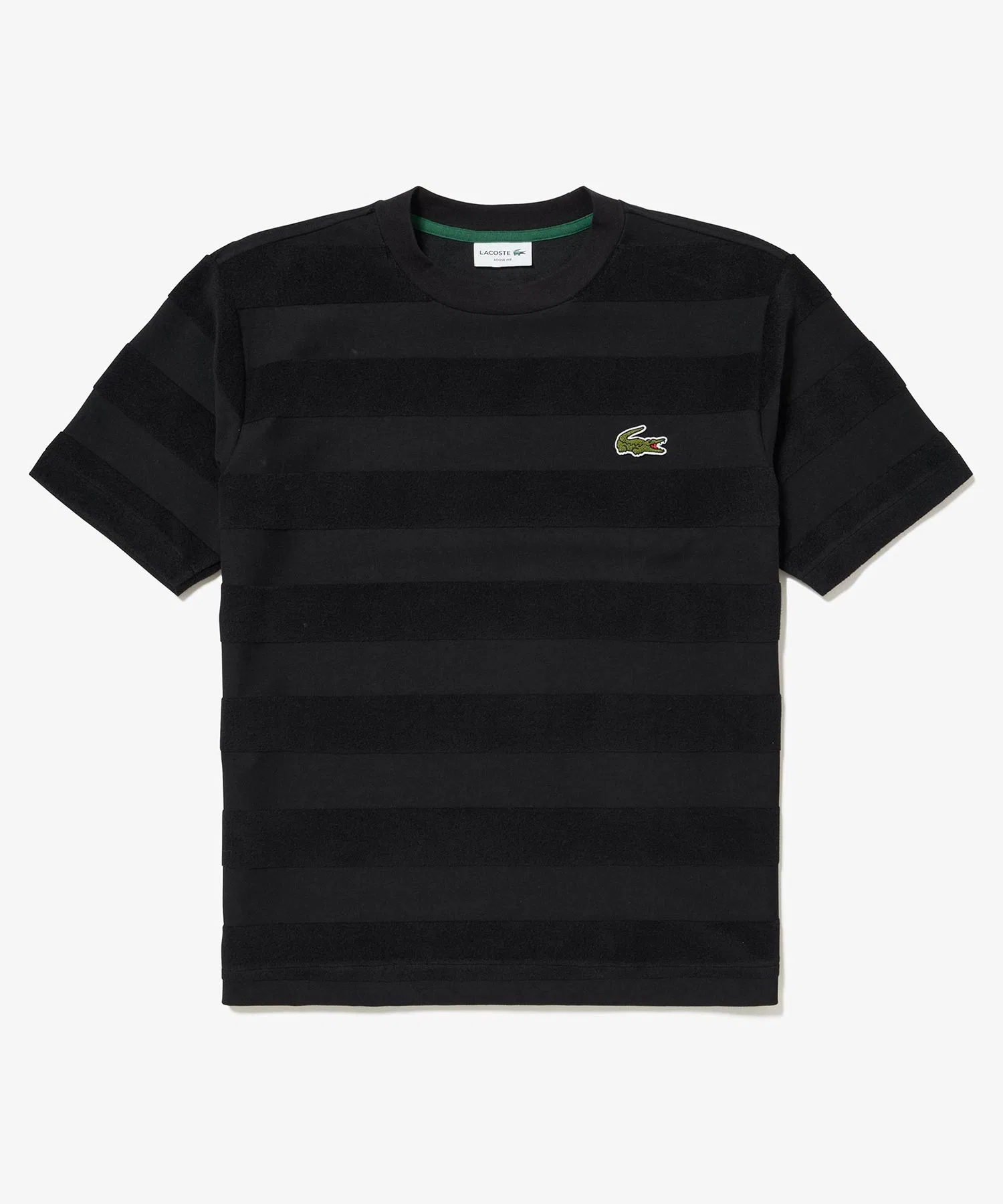 Футболка Lacoste унисекс с комбинированным узором, Loose Fit, с вышитым логотипом, цвет