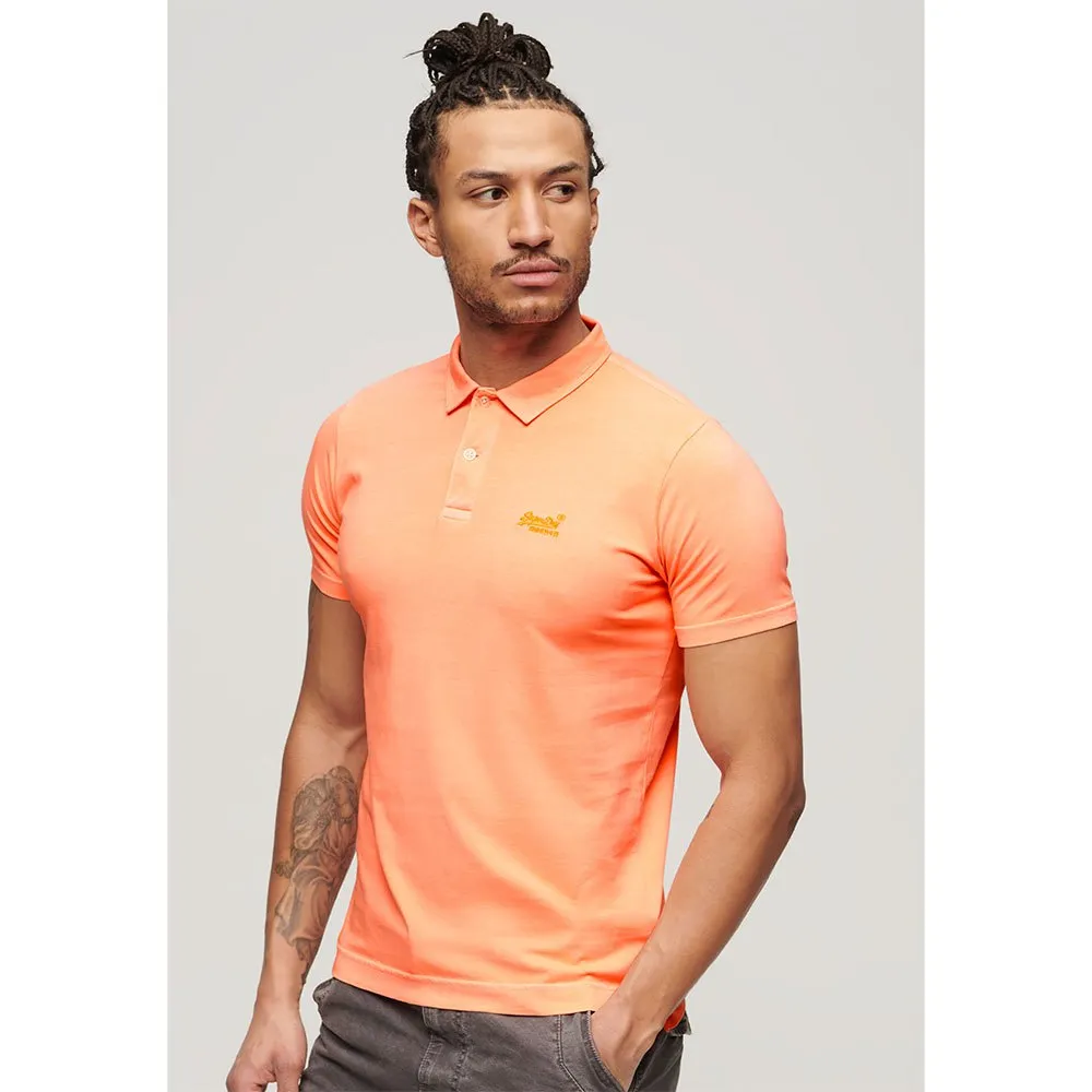 

Поло Superdry Essential Logo Neon, оранжевый