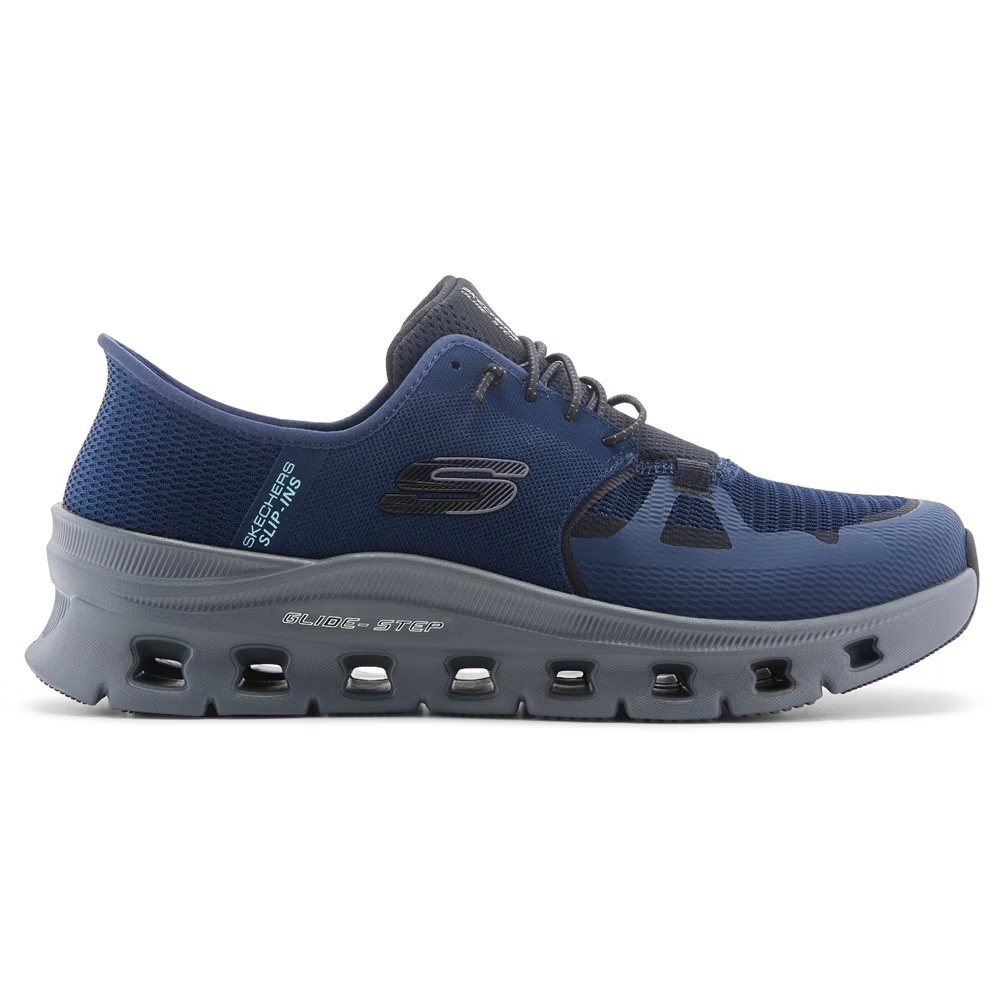 Кроссовки Slip-Ins glide-step pro от Skechers, navy/grey wide — фото 2