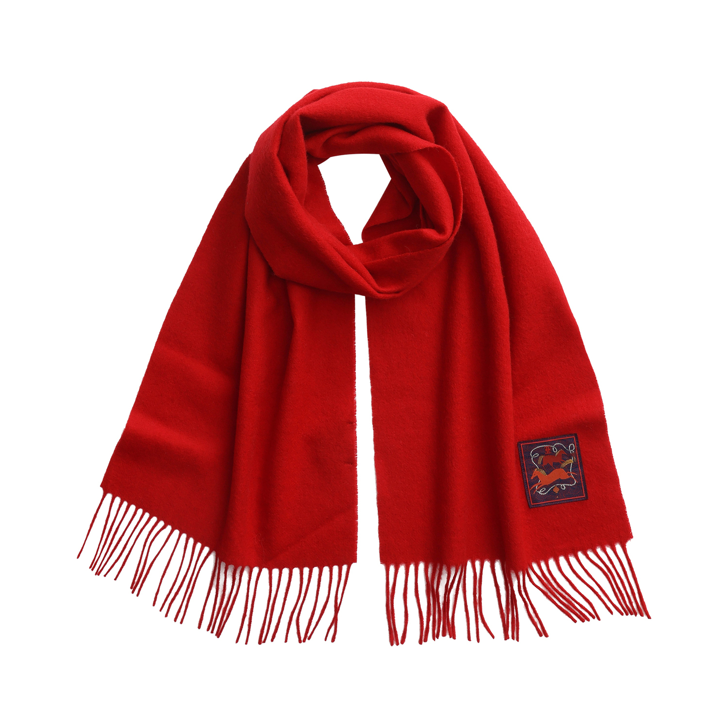 

Шарф из 100% овечьей шерсти вязаный женский ELLE, festival красный