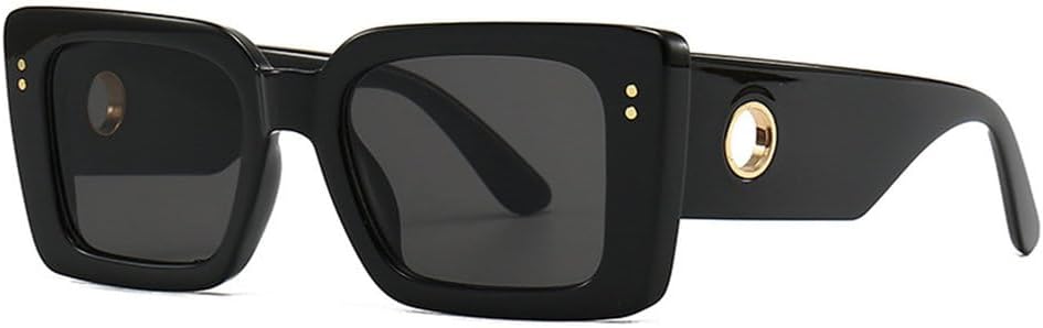 

Винтажные солнцезащитные очки в маленькой оправе для женщин и мужчин, модные, роскошные, трендовые солнцезащитные очки для женщин с защитой от УФ-излучения UV400 TYUVIVO, Black