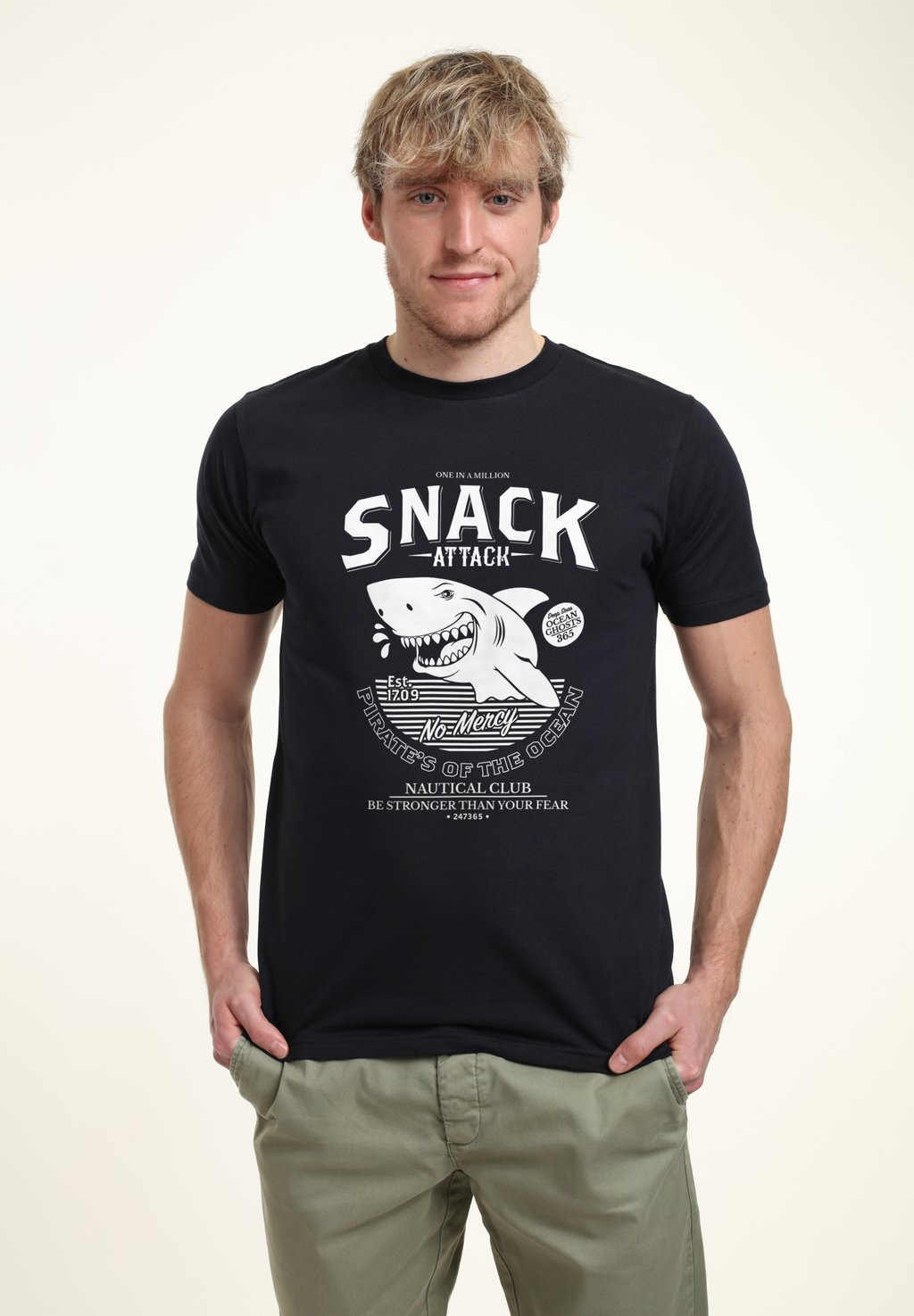 

Футболка с принтом MATT KEELING SNACK ATTACK Henry Tiger, темно-синий