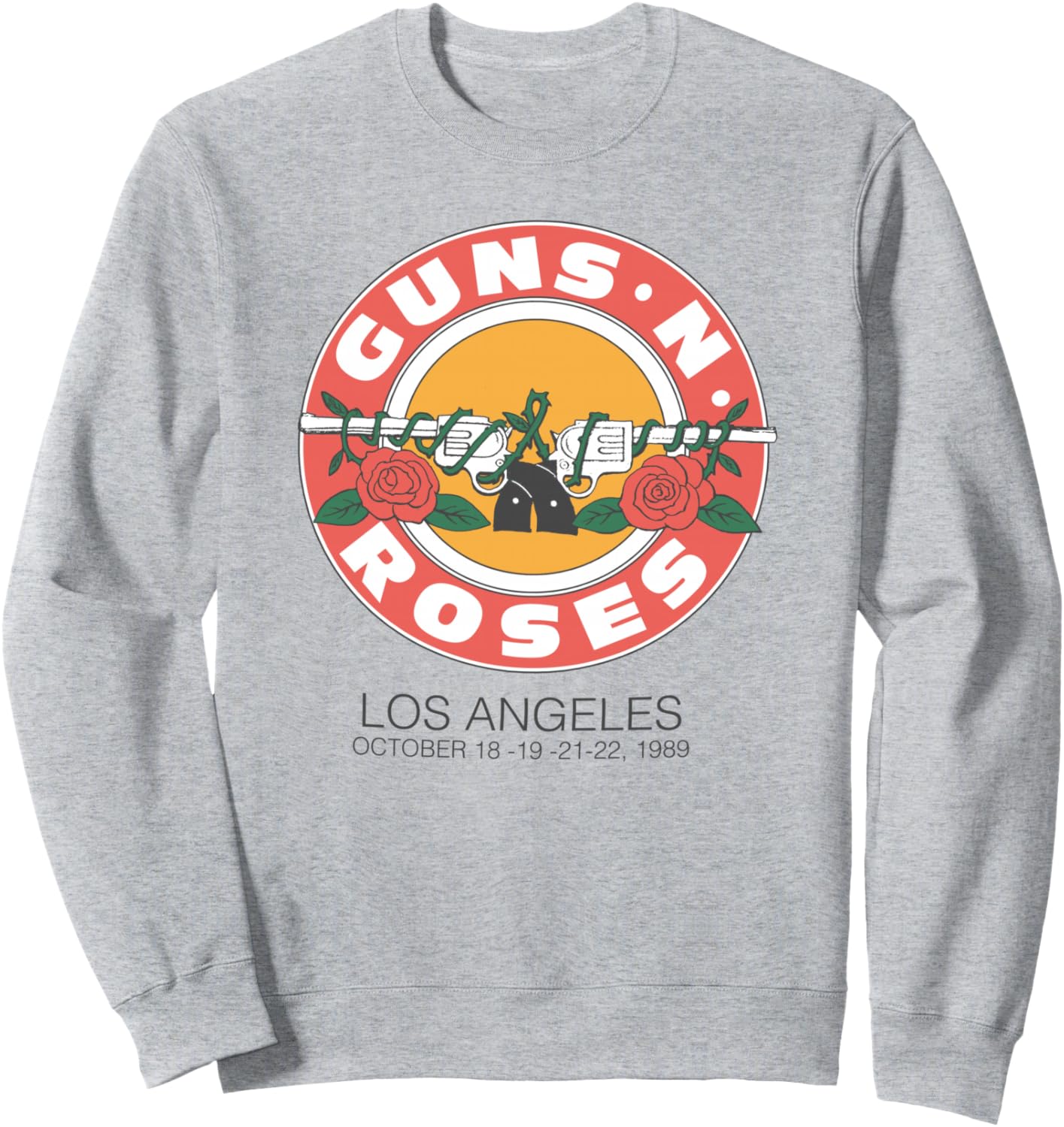 

Официальная толстовка Guns N' Roses 1989 Bullet Seal LA, серая, Серый, Официальная толстовка Guns N' Roses 1989 Bullet Seal LA, серая