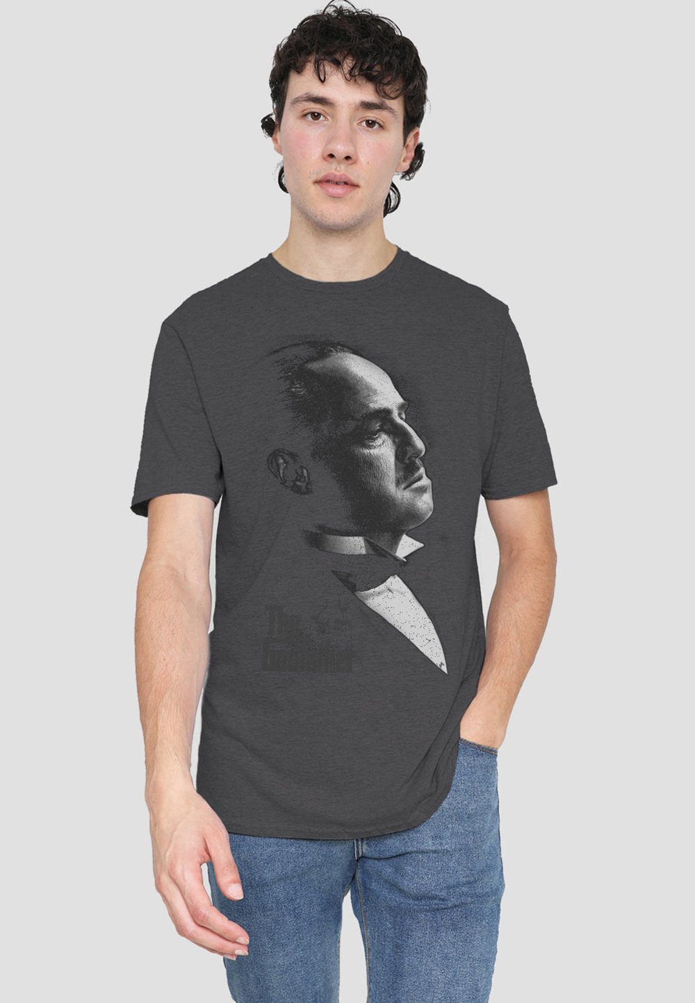 

Футболка с принтом GODFATHER GRAPHIC VITO Cotton Soul, антрацит