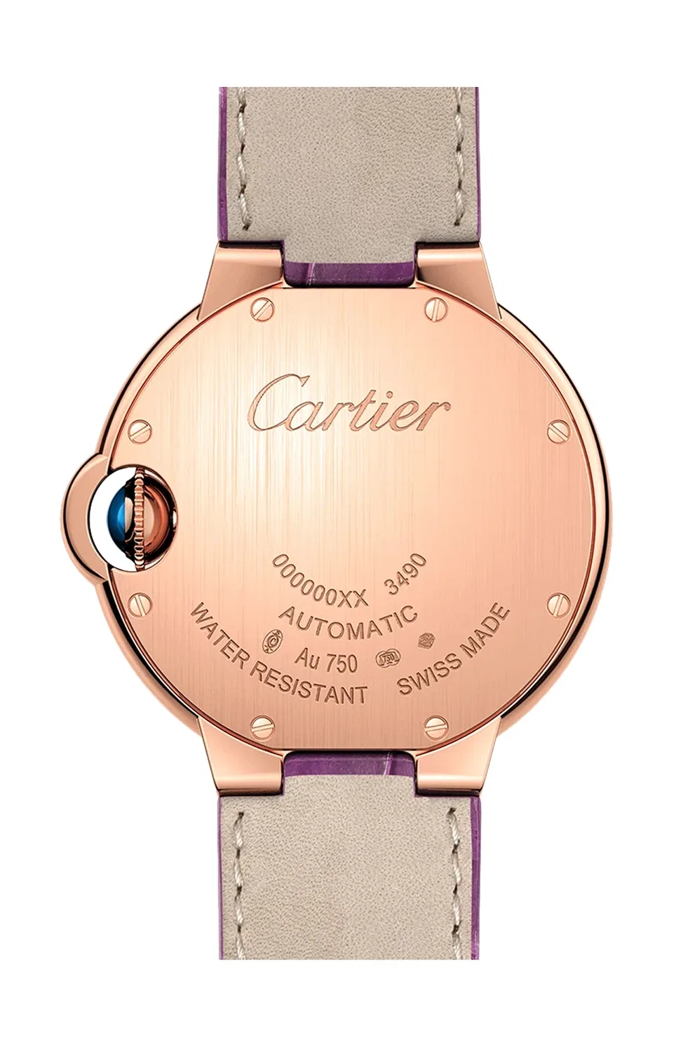 BALLON BLEU DE CARTIER 33 ММ, АВТОМАТИЧЕСКИЕ, РОЗОВОЕ ЗОЛОТО, БРИЛЛИАНТЫ - WJBB0051, золотой — фото 2