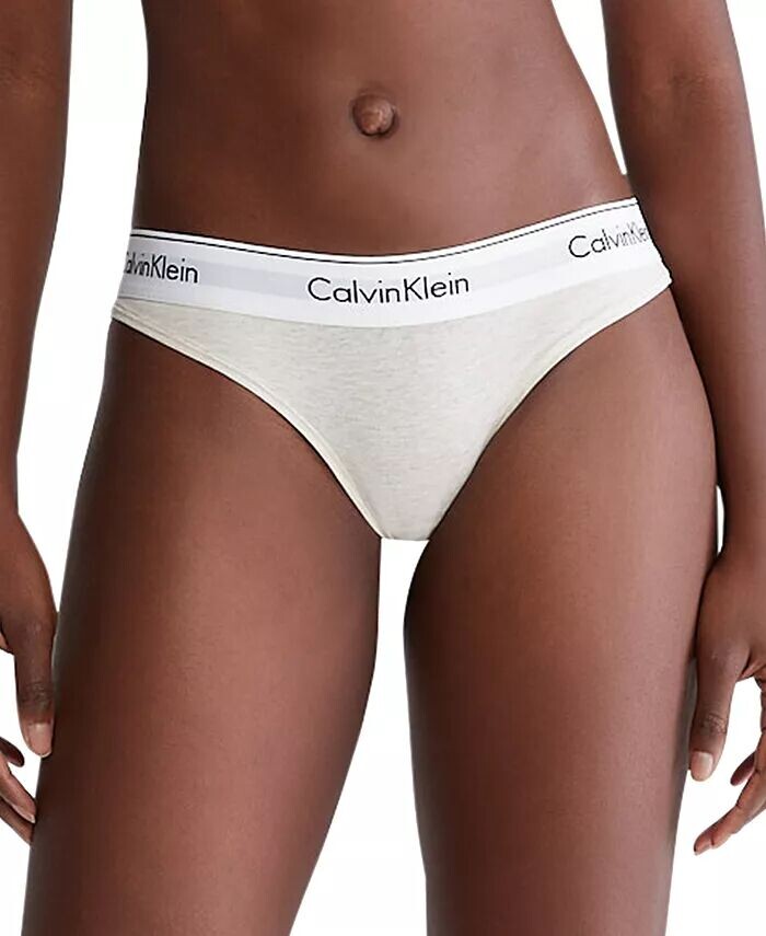

Calvin Klein Женское современное хлопковое нижнее белье бикини F3787, бежевый