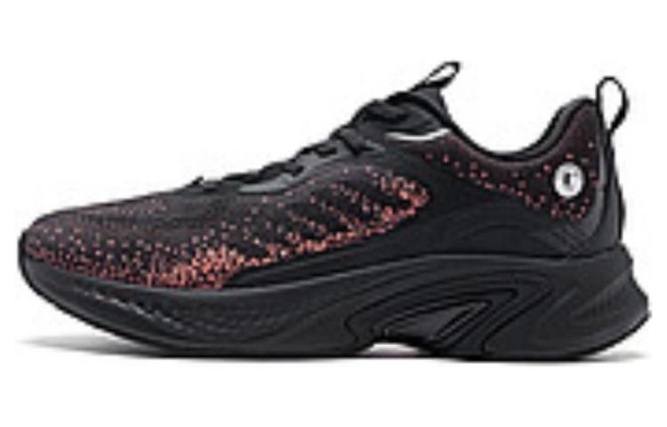 

QIAODAN Низкие беговые кроссовки мужские черно-оранжевые Black/Dan Orange, цвет Black/Dan Orange