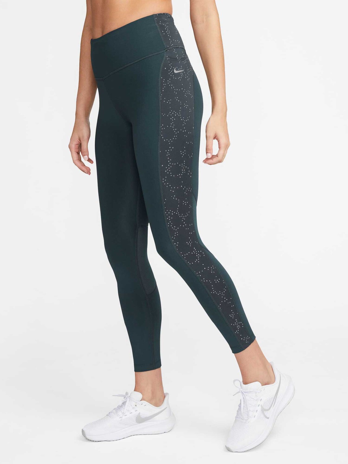 

Тайтсы Nike W NK DF FST MR 7/8 TGHT SNL NV, зеленый