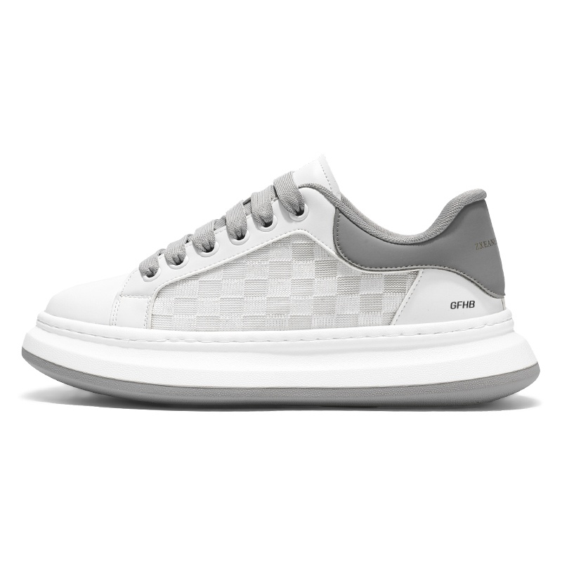 

Износостойкие, легкие, амортизирующие, низкие детские кроссовки для скейтбординга, подростковые Kung Fu partners, белый/серый