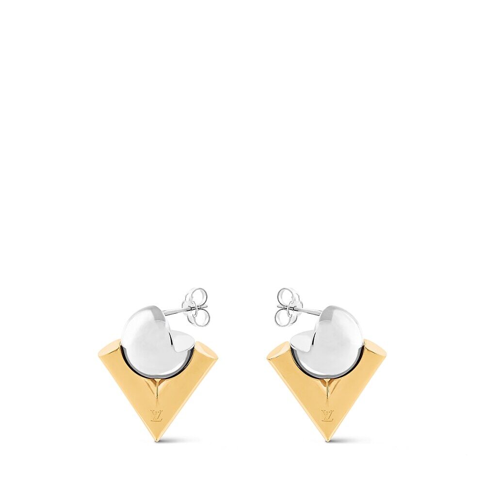 

Серьги V For Vuitton из жемчуга и металла Louis Vuitton, золотой