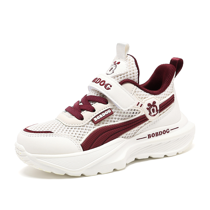 

Кроссовки для бега для детей, противоскользящие, с амортизацией, устойчивые к истиранию, дышащие, быстросохнущие BOBDOG, розовый