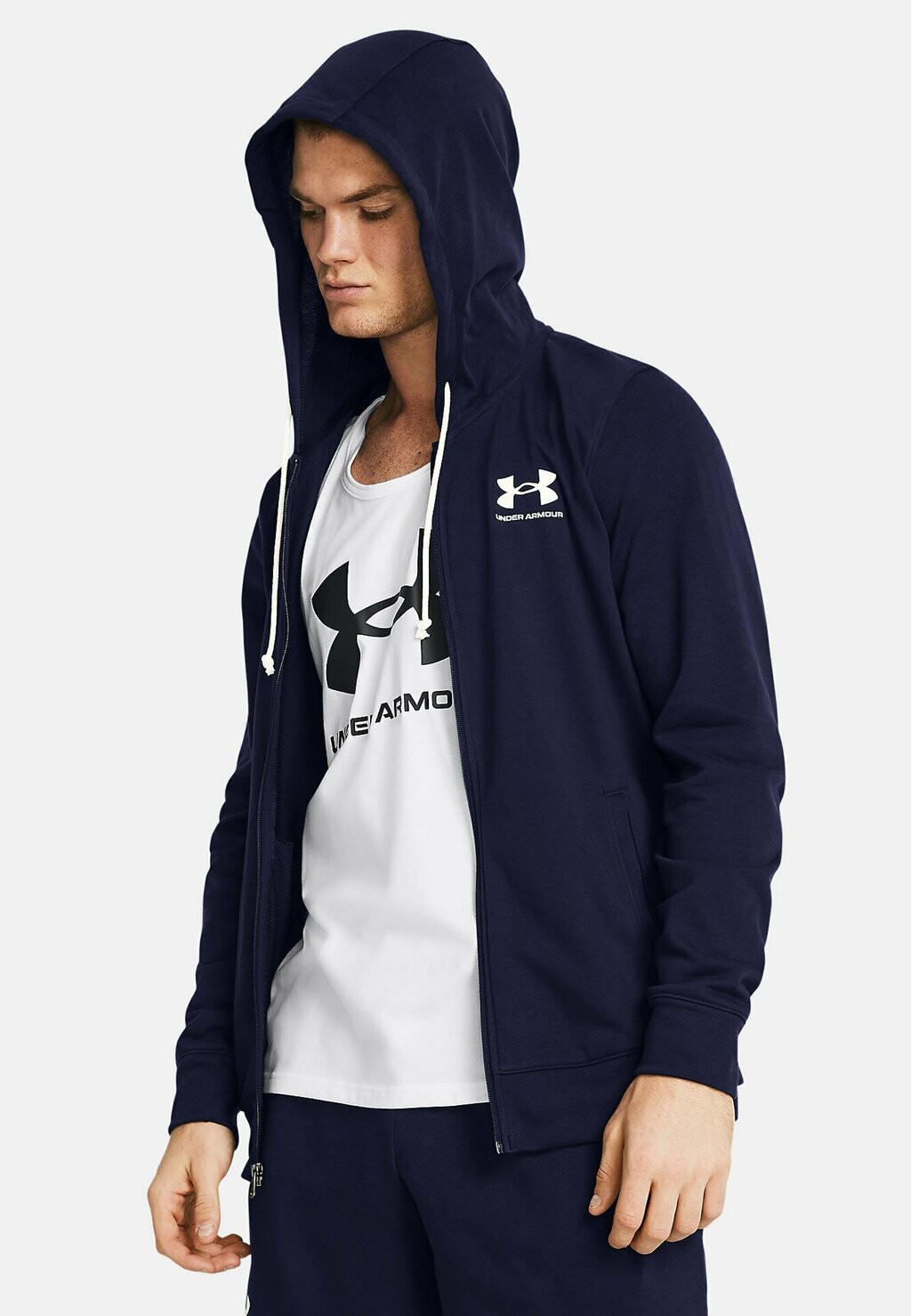 

Толстовка RIVAL Under Armour, цвет midnight navy